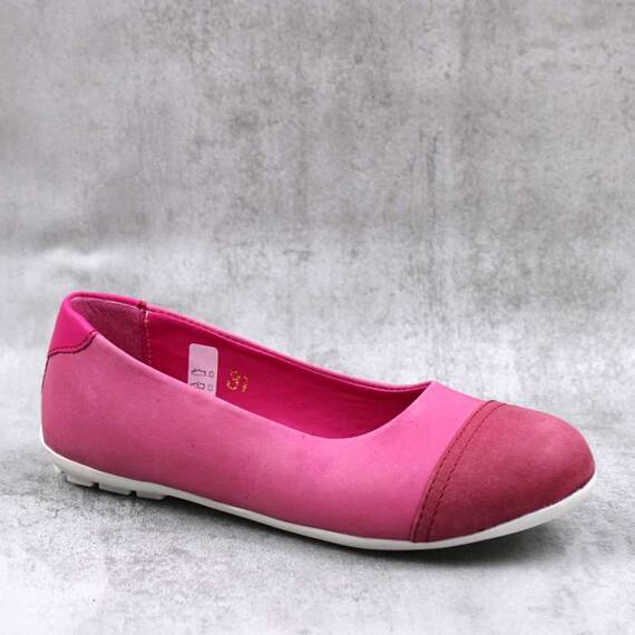 Balerini usori , din piele naturala  , pentru copii 3221-FUCSIA1, Culoare (12): Fucsia, Marime (12): 32 - - Roveli