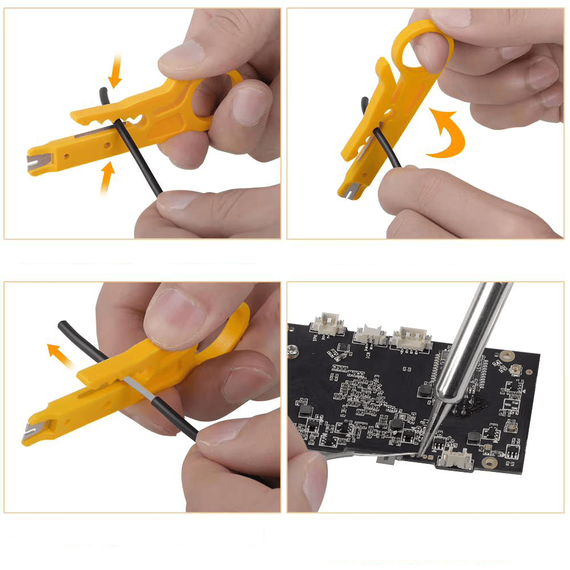Kit aparat de lipit letcon temperatura reglabila, 60W, 15 in 1 - 13- Roveli