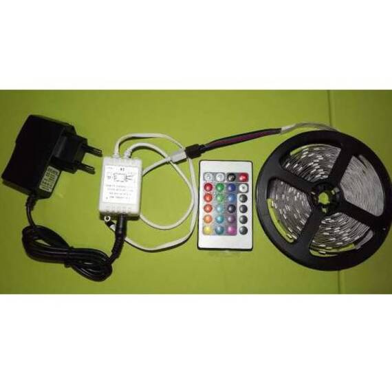 Banda LED RGB cu telecomanda si transformator, 5 metri - 7- Roveli