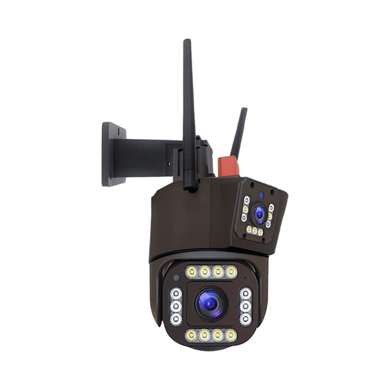 Camera de Supraveghere Tripla, 12MP, 6K, wifi, zoom x10 - 6- Roveli