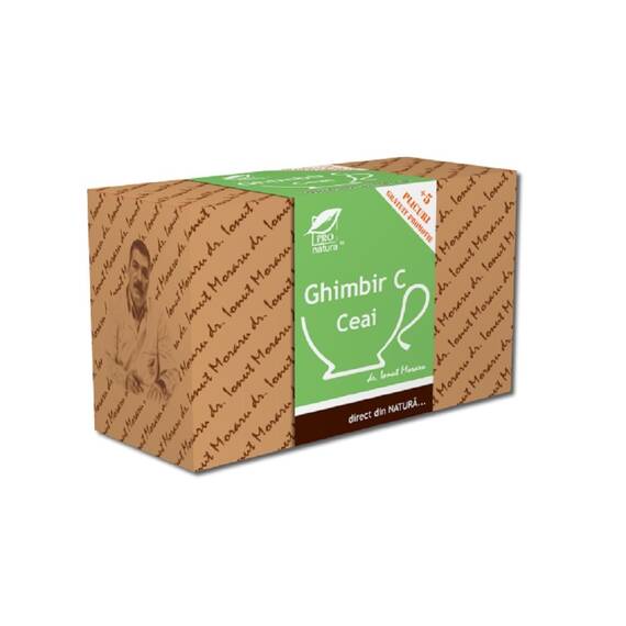 Ceai Ghimbir C 20 plicuri Pro Natura - - Roveli