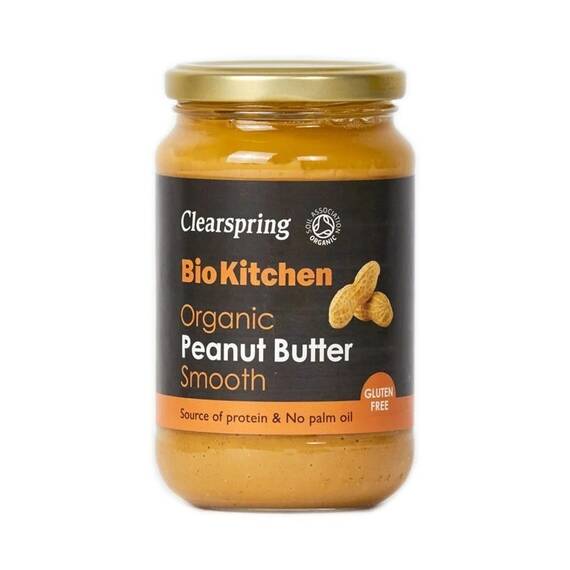 Unt de Arahide Crema Bio 350 g Clearspring - - Roveli