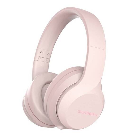 Casti fara fir GoGEN HBTM 45P, bluetooth 5.3, volum, aux-in, autonomie pana la 31 ore, roz - - Roveli
