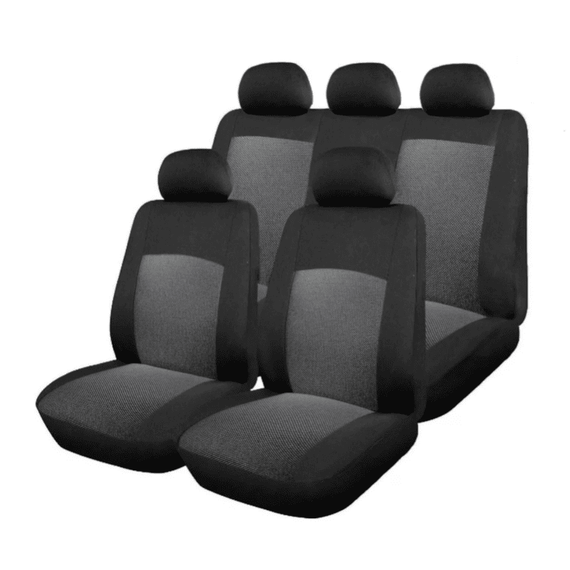 Huse Scaun Auto, 9 piese, universale, culoare Gri-Negru - - Roveli