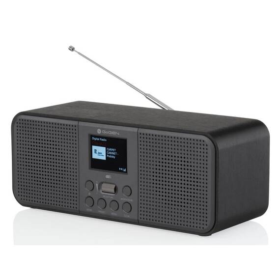 Radio DAB+/FM GoGEN DAB 800 BTC, 2 x 2 W, Bluetooth, LCD color, ceas cu alarma, negru - - Roveli