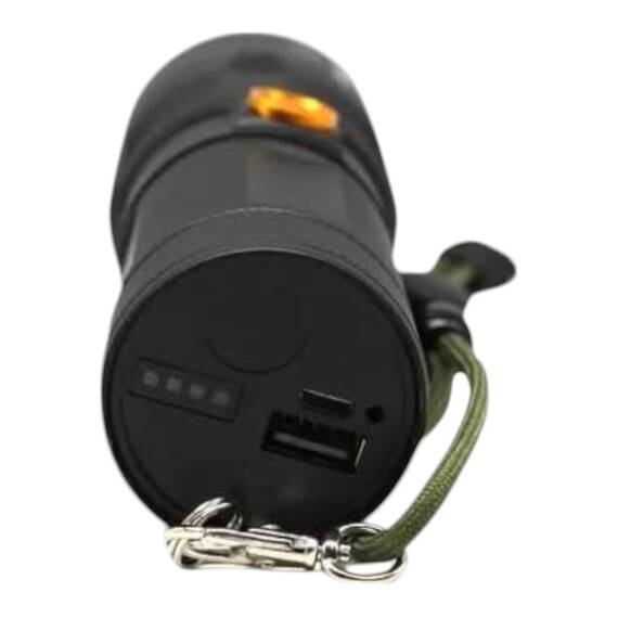 Lanterna LED cu zoom, functie baterie externa, 2000lm, 8000mAh - 2- Roveli