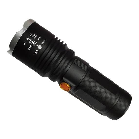 Lanterna LED cu zoom, functie baterie externa, 2000lm, 8000mAh - 4- Roveli