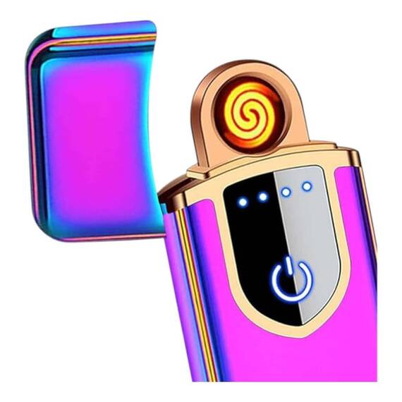 Bricheta electronica antivant, USB, ecran LED, 220mAh, amprenta - 7- Roveli