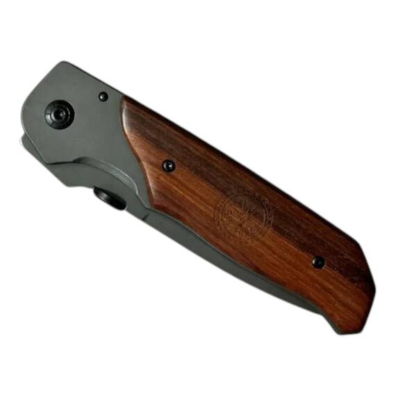 Instrument pentru taiat Browning, lama otel 440C, 19.5 cm, lemn - 5- Roveli