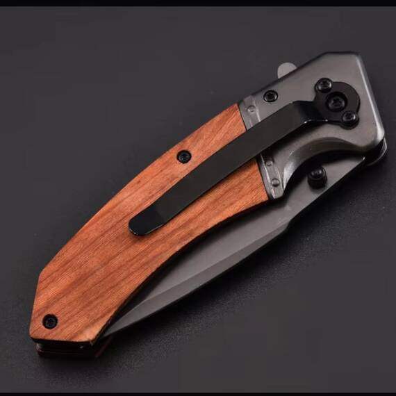 Instrument pentru taiat Browning, lama otel 440C, 19.5 cm, lemn - 9- Roveli