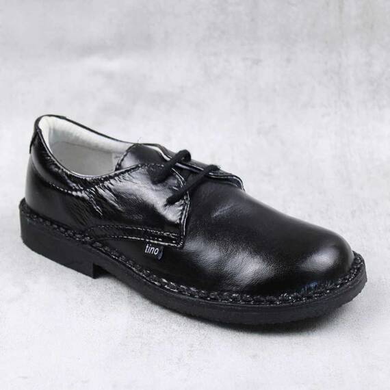 Pantofi unisex , pentru copii , din piele naturala 853-NEGRU/L, Culoare (12): Negru, Marime (12): 31 - - Roveli