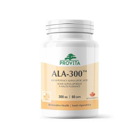 ALA 300 300 mg 60 capsule Provita Nutrition - - Roveli