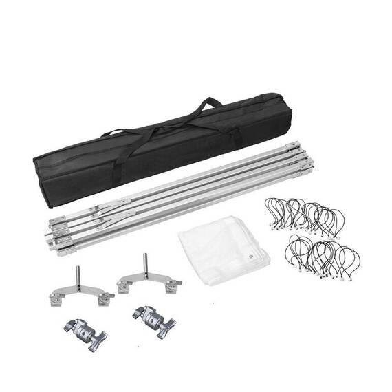 Panou Difuzie Lumina Tip Fluture 2.4mx2.4m Butterfly Frame with Cloth Kit 2.4x2.4MBF - 7- Roveli