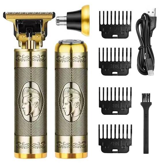 Set ingrijire trimmer 3 in 1, tuns, barba/nas/urechi, USB - - Roveli