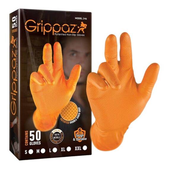 Set 50 manusi nitril L/XL, rezistente chimic, aderenta ridicata - 6- Roveli