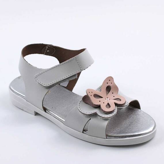 ​Sandale usoare de dama , din piele naturala , cu talpa joasa 3263-CREM/R, Marime (12): 36 - - Roveli