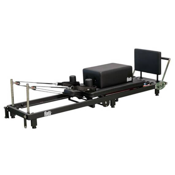 Aparat Pilates Reformer Compact Negru + Accesorii - 8- Roveli
