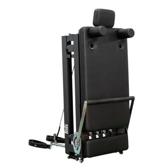 Aparat Pilates Reformer Compact Negru + Accesorii - 6- Roveli