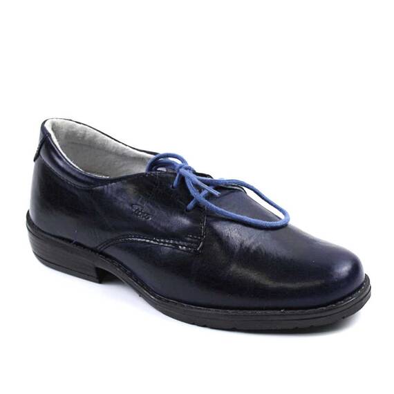 Pantofi unisex , pentru copii , din piele naturala 3194-BLEUMARIN/2, Culoare (12): Bleumarin, Marime (12): 33 - - Roveli