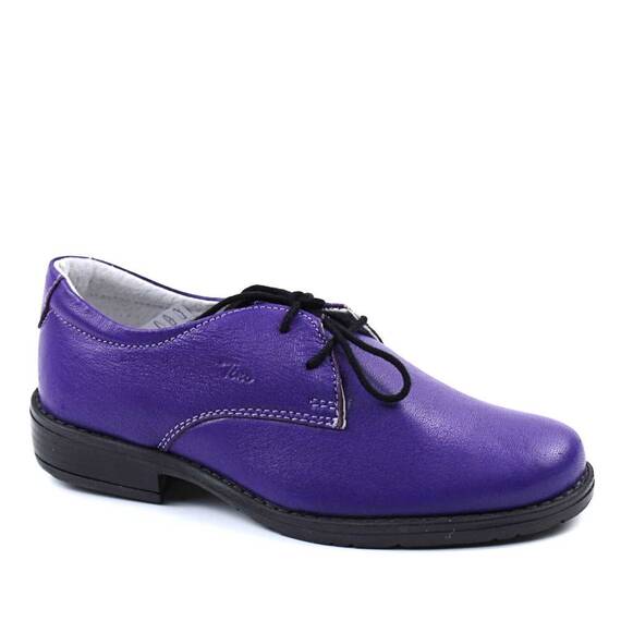 Pantofi unisex , pentru copii , din piele naturala 3194-MOV, Culoare (12): Mov, Marime (12): 31 - - Roveli