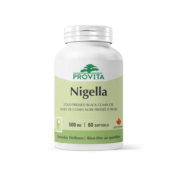 Nigella Ulei de Chimen Negru 500 mg 60 capsule Provita Nutrition - - Roveli