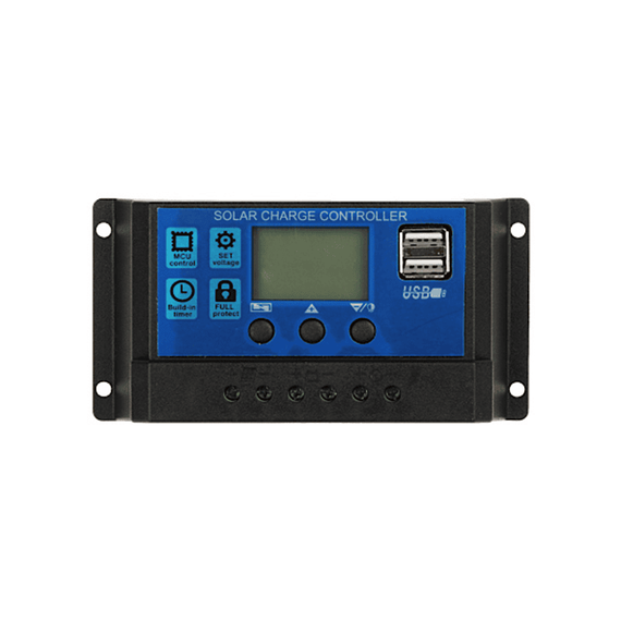 Controller tensiune panou solar cu LCD, 30A, 12/24V, USB - - Roveli