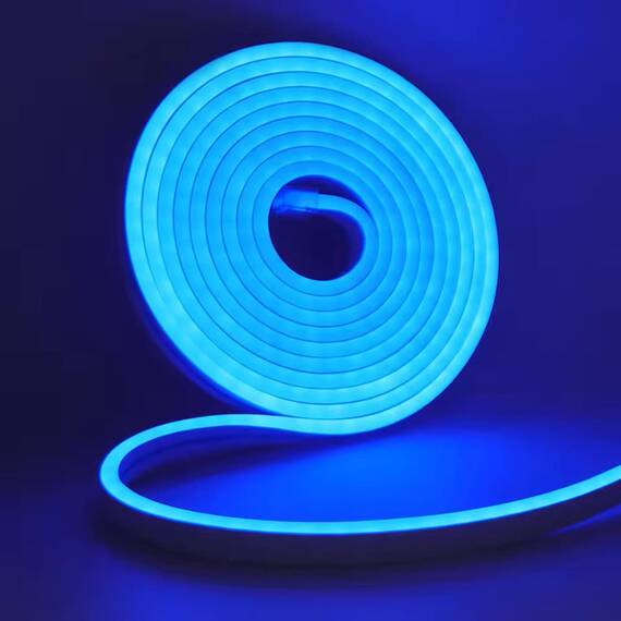 Banda LED neon QDT05, flexibila, lumina albastra, 5 m, 12V - 2- Roveli