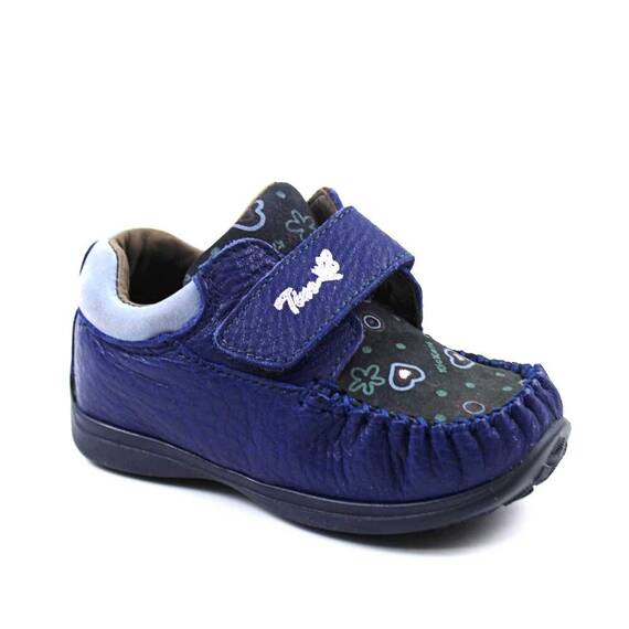 Pantofi " PRIMII PASI ", din piele naturala , moi si usori 369-BLEUMARIN/F, Culoare (12): Bleu, Bleumarin, Marime (12): 21 - - Roveli
