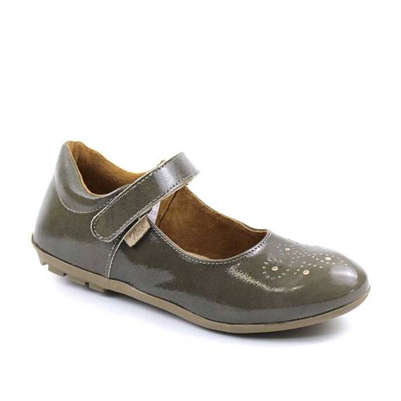 Pantofi usori si comozi , de dama , din piele naturala ,lacuita 3199-BEJ/VERDE, Marime (12): 39** - - Roveli