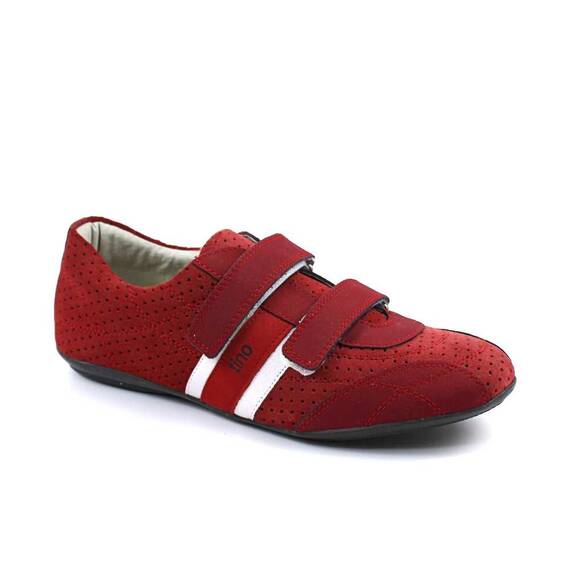 ​Pantofi sport , de dama , din piele naturala OUTLET 1716-ROSU, Marime (12): 39** - - Roveli