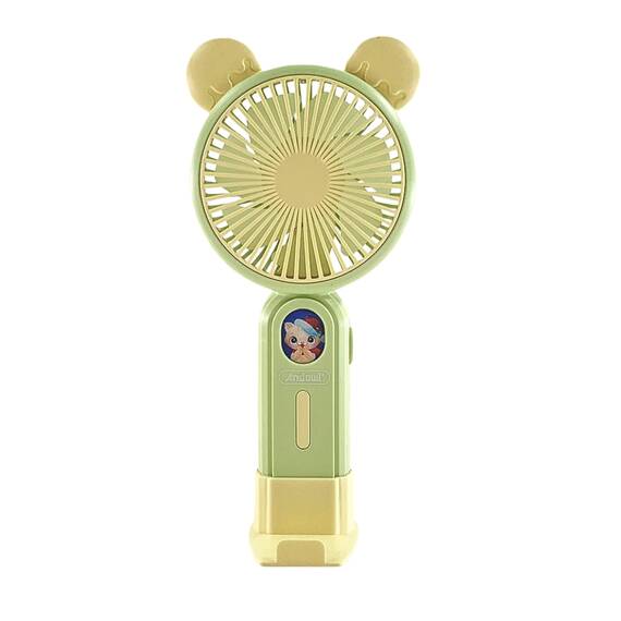 Ventilator portabil pentru copii FS530, USB, 300mAh, suport - - Roveli