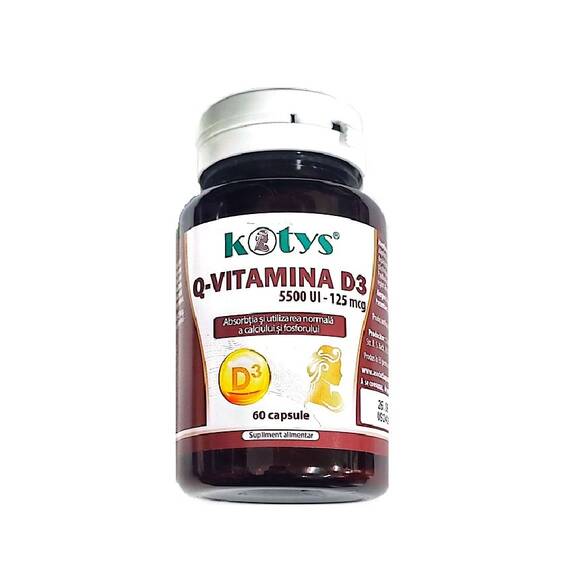 Q Vitamina D3 5000 UI 60 capsule Kotys - - Roveli