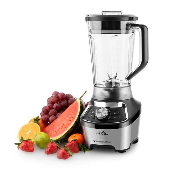 Blender de masa ETA Vital Blend Mini II 5100 90000, 1200W, 1.85 litri, 3 programe, otel inoxidabil, negru - - Roveli