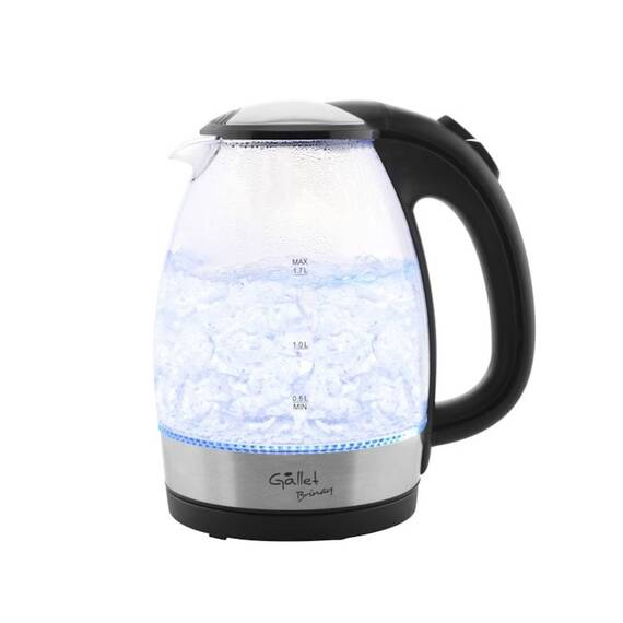 Cana electrica fierbator din sticla Gallet BOU741 Brinay, 2200 W, 1,7 litri, iluminare LED - - Roveli