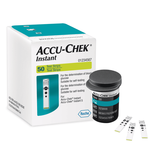 Teste glicemie Accu-Chek Instant, 50 bucati, Accu-Chek - - Roveli