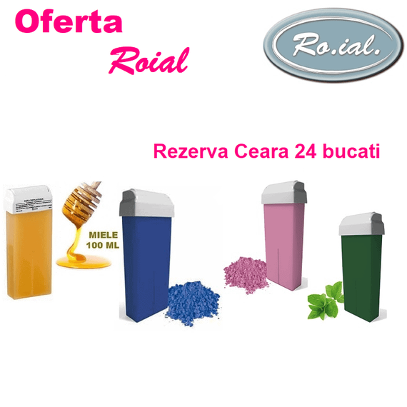 24 Buc LA ALEGERE - Rezerva ceara epilat de unica folosinta ROIAL - - Roveli