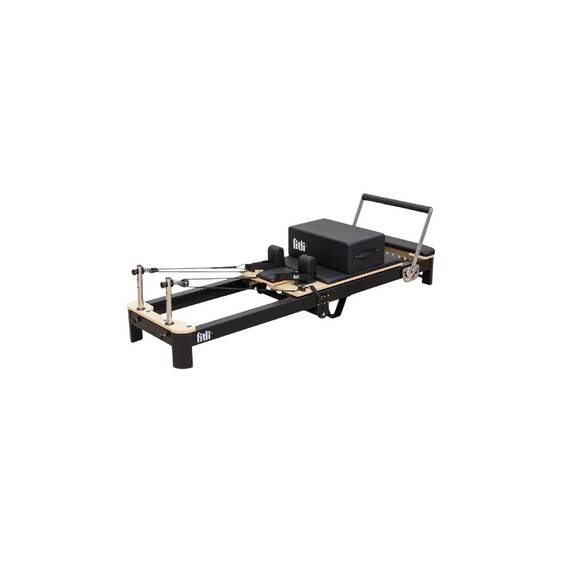 Reformer Pilates Profesional Fitli– Cadru Usor din Aluminiu, Design Compact, Negru - 3- Roveli