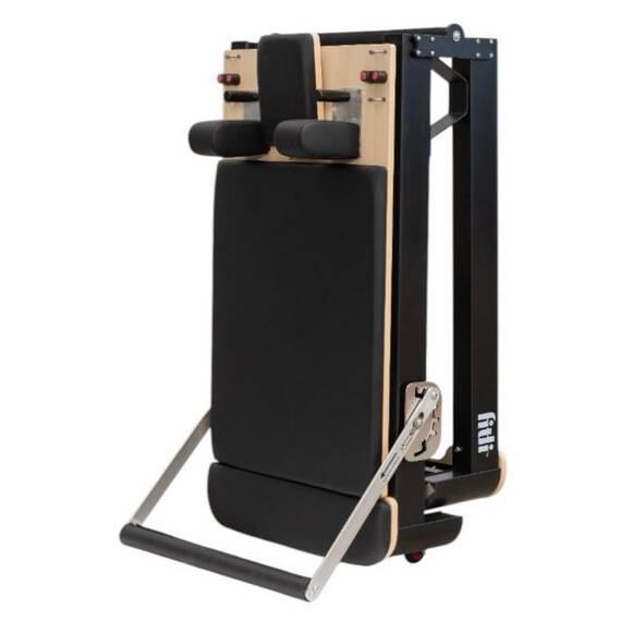 Reformer Pilates Profesional Fitli– Cadru Usor din Aluminiu, Design Compact, Negru - 7- Roveli
