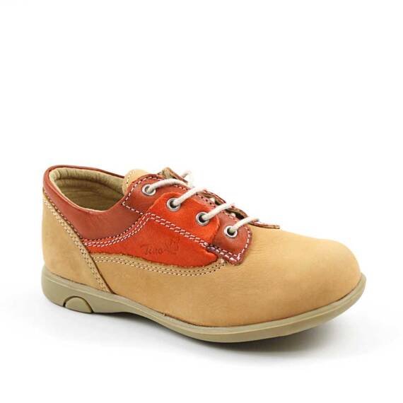 Pantofi casual, de copii , din piele naturala , intoarsa 2635-BEJ/3, Marime (12): 28 - - Roveli