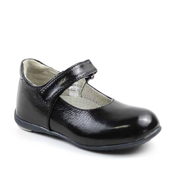 Pantofi usori , de copii , din piele naturala , lacuita , 3157-NEGRU/99, Culoare (12): Negru, Marime (12): 25 - - Roveli