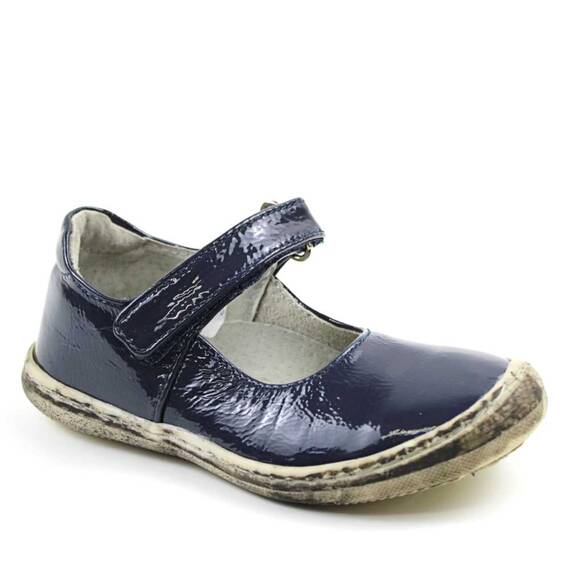Balerini usori , pentru copii , din piele naturala , cu talpa degrade  3157-BLEUMARIN, Culoare (12): Bleumarin, Marime (12): 26 - - Roveli