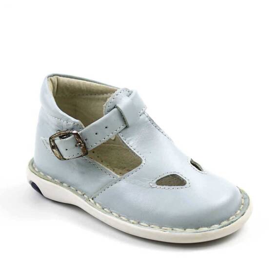 Pantofi  pentru copii , decupati , din piele naturala  PRIMII PASI 1413-BLEU/3208-3206, Culoare (12): Bleu, Marime (12): 38 - - Roveli