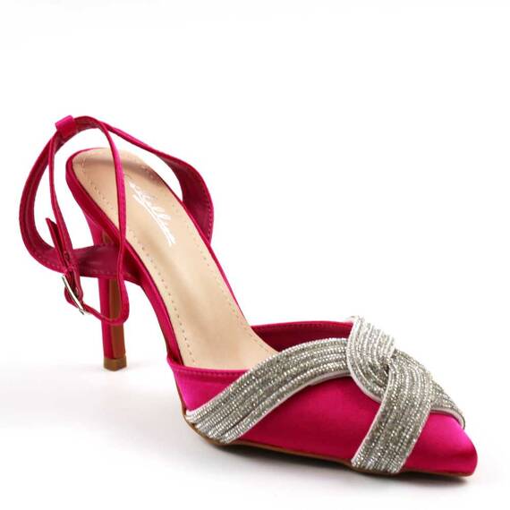 ​Pantofi eleganti , de dama , accesorizati ,  MS19044-FUCHSIA, Marime (12): 39 - - Roveli