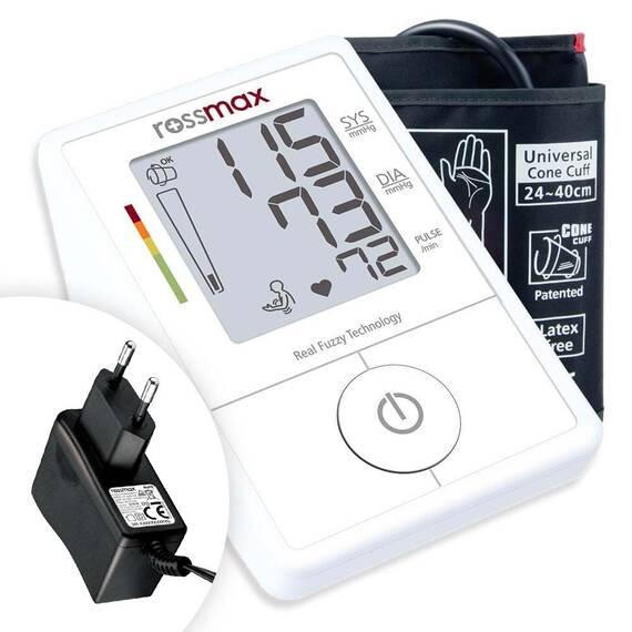 Tensiometru digital automat Rossmax, pentru brat - X1, adaptor cadou - - Roveli