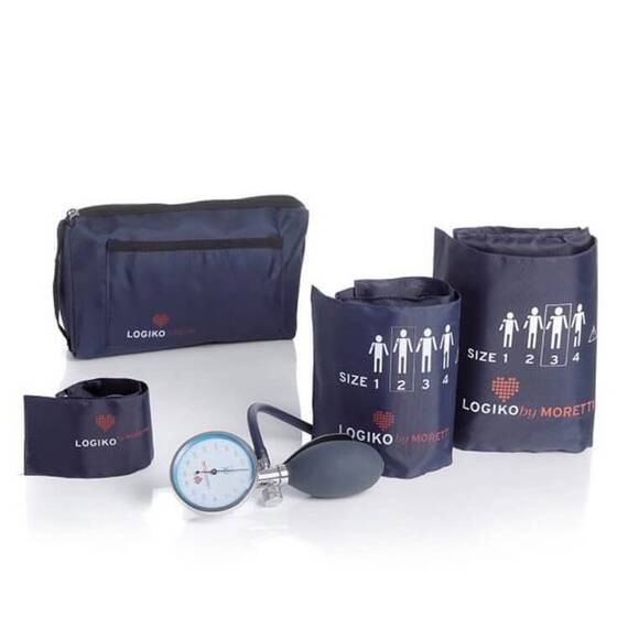 Tensiometru mecanic MORETTI cu manometru la para si trei mansete- DM342 - - Roveli