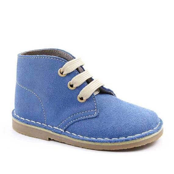 Ghete usoare , pentru copii , din piele naturala , cu talpa cusuta 445-BLEU/8, Culoare (12): Bleu, Marime (12): 24 - - Roveli