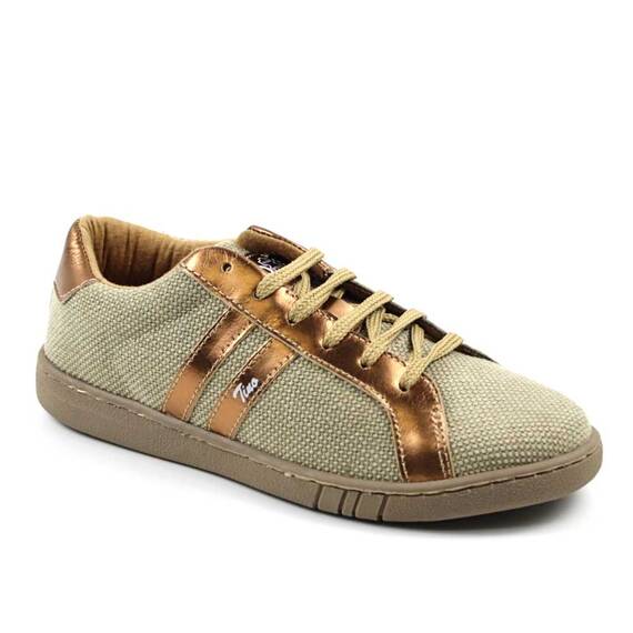 ​Pantofi casual de dama , usori si comozi ,cu talpa cusuta 7032-BEJ/BEJ/3, Culoare (12): Bronz, Marime (12): 37 - - Roveli