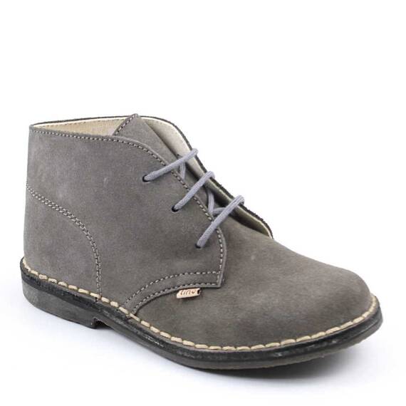 Ghete usoare , pentru copii , din piele naturala , cu talpa cusuta 445-GRI/R, Culoare (12): Gri, Marime (12): 32 - - Roveli