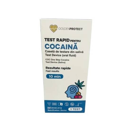 Test rapid depistare consum Cocaina (COC) - prelevare saliva - - Roveli
