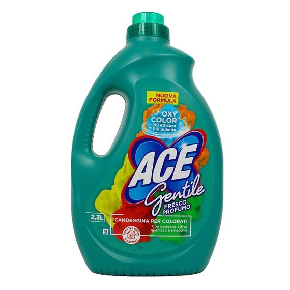 Detergent Ace Gentile, Fresco Profumo pentru rufe colorate, 2,3l - - Roveli